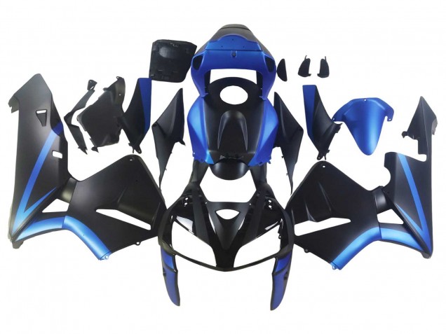 2005-2006 Honda CBR600RR Motorcycle Fairings - Black Blue