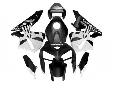 Custom 2005-2006 Honda CBR600RR Bike Fairings - Black White