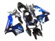 2005-2006 Honda CBR600RR Motorcycle Fairing - Glossy Black Blue Flame