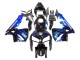 2005-2006 Honda CBR600RR Motorcycle Fairing - Glossy Black Blue Flame