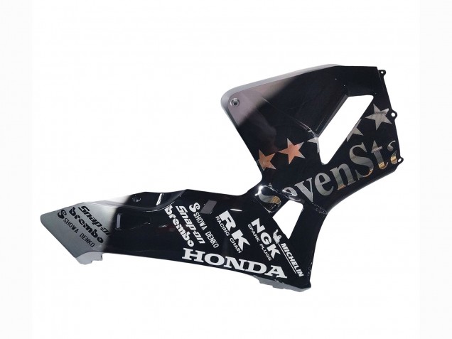 2005-2006 Honda CBR600RR Motorcycle Fairings - Black Silver SevenStars