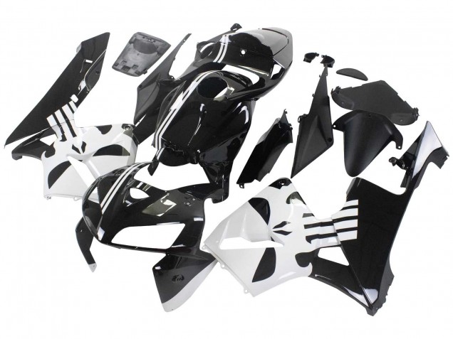 2005-2006 Honda CBR600RR Motorcycle Fairing - Black White