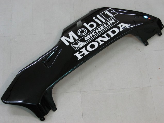 2005-2006 Honda CBR600RR Motorcycle Fairings - Glossy Black White West