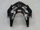 2005-2006 Honda CBR600RR Motorcycle Fairings - Glossy Black White West