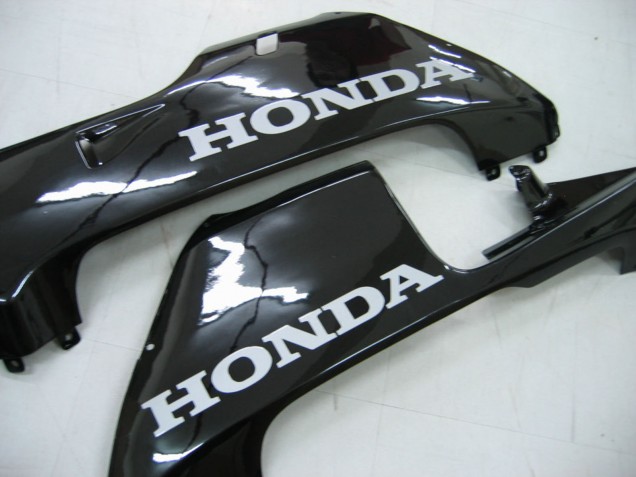 2005-2006 Honda CBR600RR Motorcycle Fairings - Glossy Black Grey Flame