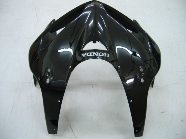 2005-2006 Honda CBR600RR Motorcycle Fairings - Glossy Black Grey Flame