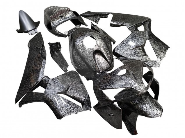 2005-2006 Honda CBR600RR Motorcycle Fairings - Black Forged Carbon Fiber