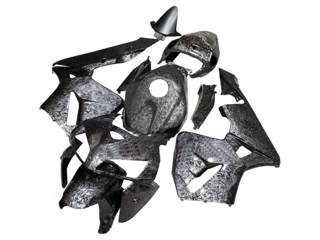 2005-2006 Honda CBR600RR Motorcycle Fairings - Black Forged Carbon Fiber