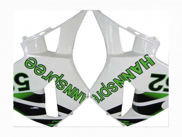 2005-2006 Honda CBR600RR Motorcycle Fairings - Green White Black hannspree 52