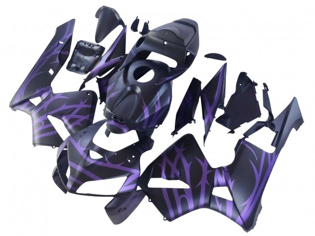 2005-2006 Honda CBR600RR Motorcycle Fairings - Matte Black Purple