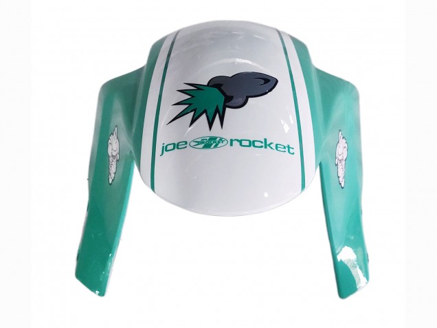 2005-2006 Honda CBR600RR Motorcycle Fairings - Light Green White Glossy Black Joe Rocket