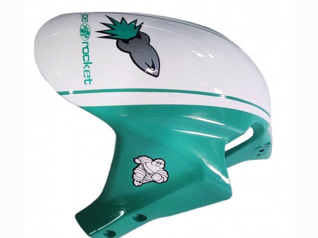 2005-2006 Honda CBR600RR Motorcycle Fairings - Light Green White Glossy Black Joe Rocket