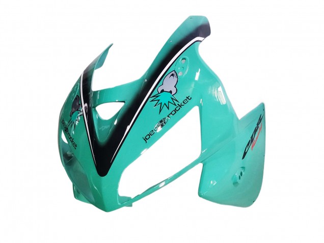 2005-2006 Honda CBR600RR Motorcycle Fairings - Light Green White Glossy Black Joe Rocket