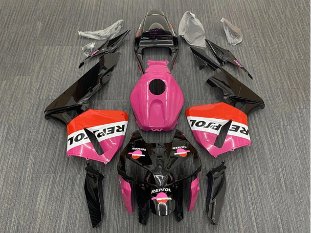 2005-2006 Honda CBR600RR Motorcycle Fairings - Pink Red Black Repsol