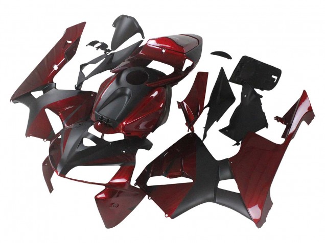 2005-2006 Honda CBR600RR Motorcycle Fairings - Red Black