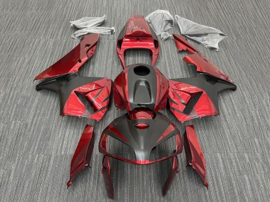 Custom 2005-2006 Honda CBR600RR Motorcycle Fairings - Red Black