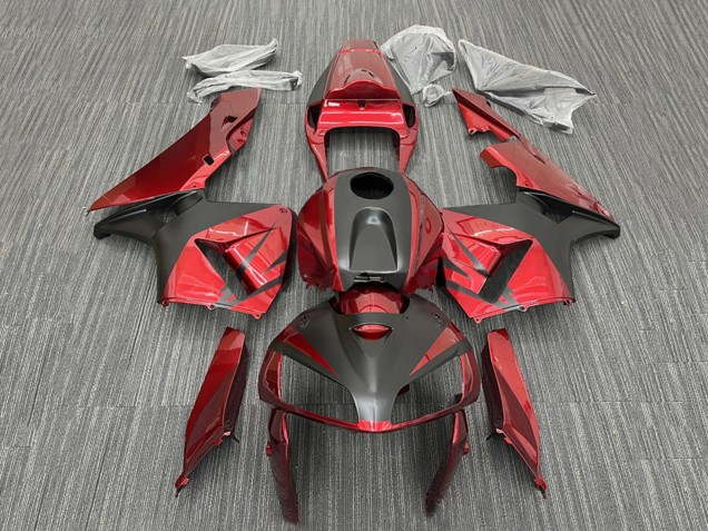 2005-2006 Honda CBR600RR Motorcycle Fairings - Red Black