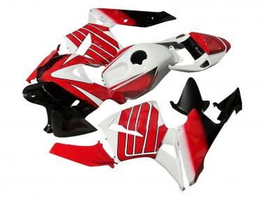Custom 2005-2006 Honda CBR600RR Motorcycle Fairing - Red White Black