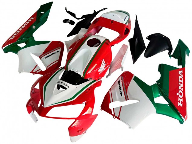 2005-2006 Honda CBR600RR Motorcycle Fairings - Red White Green