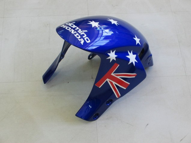 2005-2006 Honda CBR600RR Motorcycle Fairings - Red White Blue DENSO