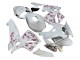 2005-2006 Honda CBR600RR Motorcycle Fairings - White with Cherry Blossom