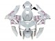 2005-2006 Honda CBR600RR Motorcycle Fairings - White with Cherry Blossom