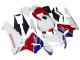 2005-2006 Honda CBR600RR Motorcycle Fairings - White Blue Red