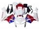 2005-2006 Honda CBR600RR Motorcycle Fairings - White Blue Red