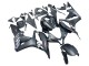 2007-2008 Honda CBR600RR Motorcycle Fairing - Matte Black White Repsol