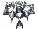 2007-2008 Honda CBR600RR Motorcycle Fairing - Matte Black White Repsol