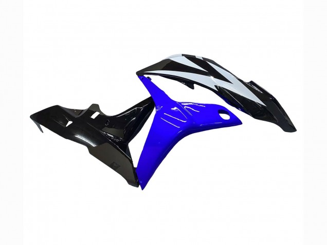 2007-2008 Honda CBR600RR Motorcycle Fairing - White Blue Glossy Black