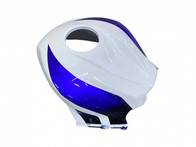 2007-2008 Honda CBR600RR Motorcycle Fairing - White Blue Glossy Black