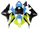 2007-2008 Honda CBR600RR Motorcycle Fairings - Blue Yellow Glossy Black