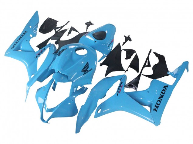 2007-2008 Honda CBR600RR Motorcycle Fairings - Light Blue Racing