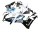 2007-2008 Honda CBR600RR Motorcycle Fairings - White Light Blue Glossy Black