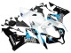 2007-2008 Honda CBR600RR Motorcycle Fairings - White Light Blue Glossy Black