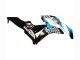 2007-2008 Honda CBR600RR Motorcycle Fairings - White Light Blue Glossy Black