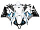 2007-2008 Honda CBR600RR Motorcycle Fairings - White Light Blue Glossy Black