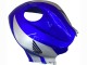2007-2008 Honda CBR600RR Motorcycle Fairings - Silver Blue Glossy Black Racing