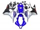2007-2008 Honda CBR600RR Motorcycle Fairings - Silver Blue Glossy Black Racing