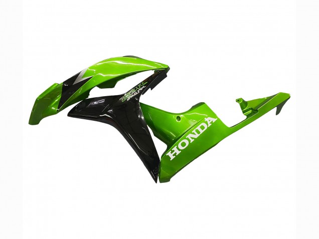 2007-2008 Honda CBR600RR Motorcycle Fairing Kits - Green Glossy Black