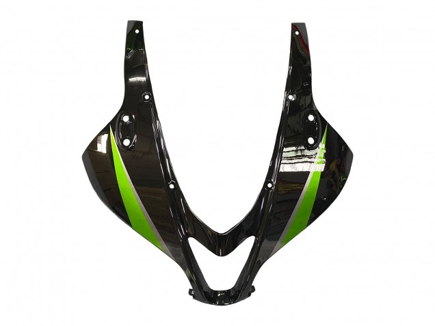 2007-2008 Honda CBR600RR Motorcycle Fairing Kits - Green Glossy Black