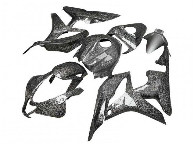 2007-2008 Honda CBR600RR Motorcycle Fairings - Black Forged Carbon Fiber