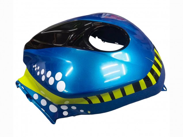 2007-2008 Honda CBR600RR Motorcycle Fairings - Green Yellow Glossy Black Shark 46