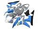 2007-2008 Honda CBR600RR Motorcycle Fairings - Nardo Grey Blue White Glossy Black