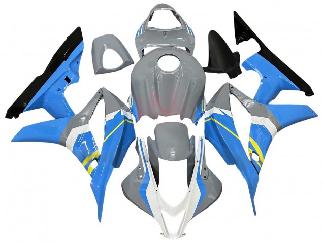 2007-2008 Honda CBR600RR Motorcycle Fairings - Nardo Grey Blue White Glossy Black