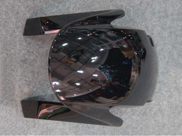2007-2008 Honda CBR600RR Motorcycle Fairings - Glossy Black Orange Flame