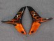 2007-2008 Honda CBR600RR Motorcycle Fairings - Glossy Black Orange Flame