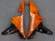 2007-2008 Honda CBR600RR Motorcycle Fairings - Glossy Black Orange Flame