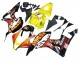 2007-2008 Honda CBR600RR Motorcycle Fairings - Yellow Orange Glossy Black Rossi Repsol